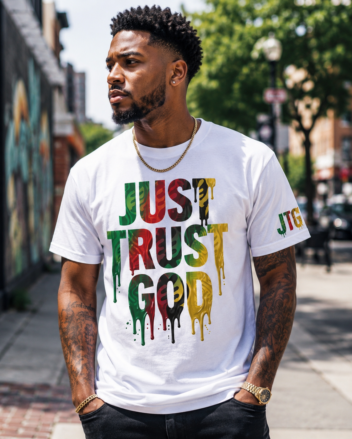JUST TRUST GOD™ | Drip Edition Tee